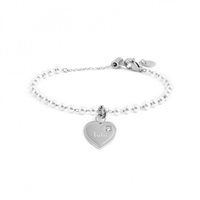 Bracciale Marlù Donna Nel Mio Cuore in Acciaio Perla 15BR085-W - 15BR085-W